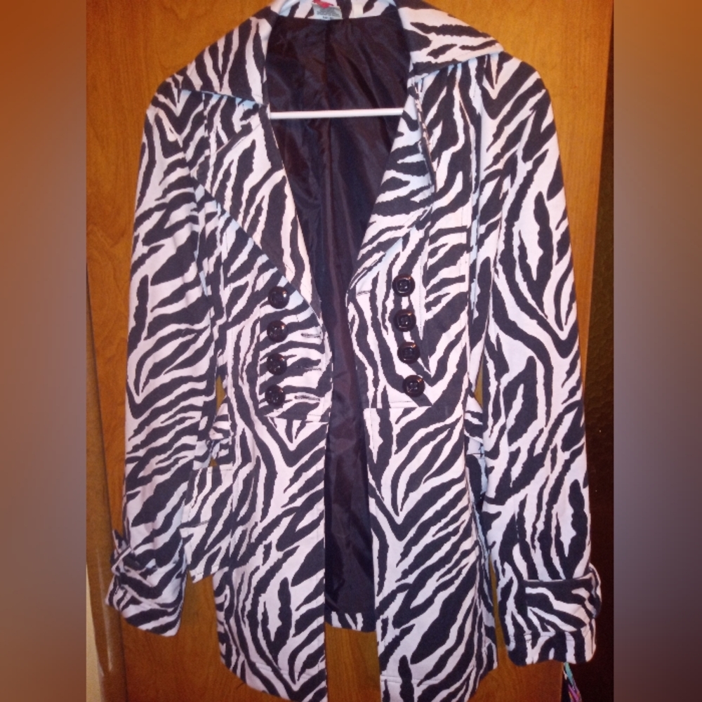 Zebra print jacket